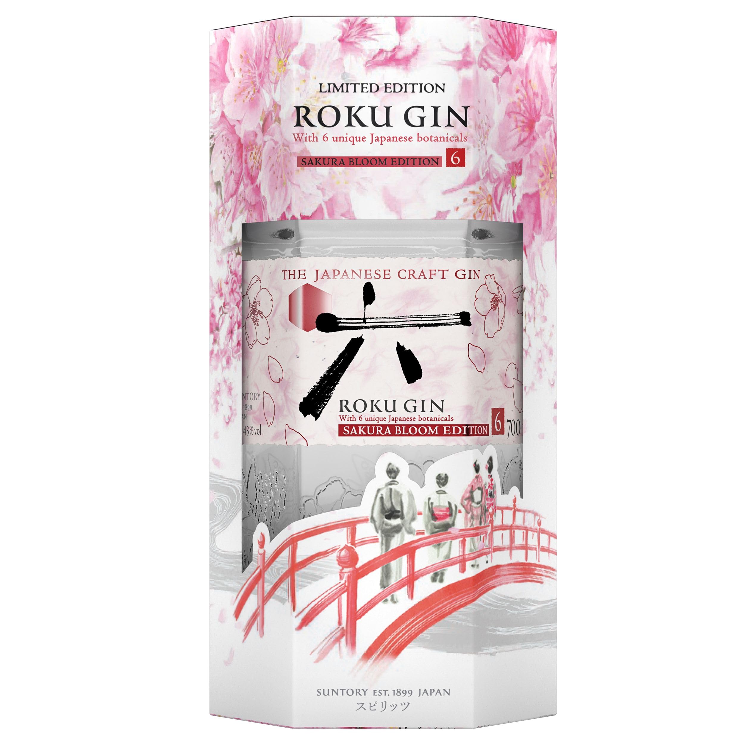 Roku Japanese Craft Gin - Sakura Bloom Edition - 700ml : Amazon.co